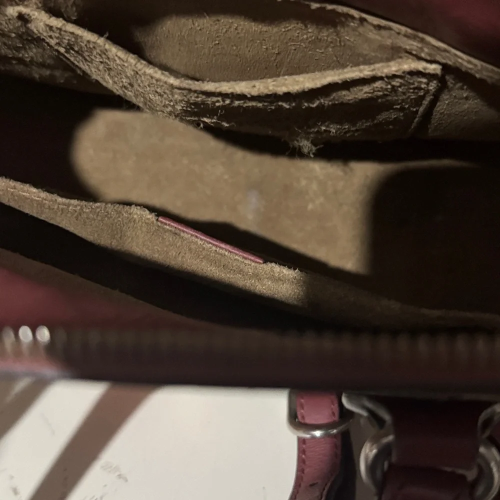 Gucci Floral Canvas and Burgundy Leather Satchel 2 way pink in bloom small - Picture 7 of 16